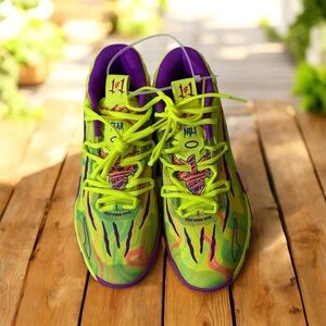 Men’s Puma Purple and Neon Yellow Sneakers